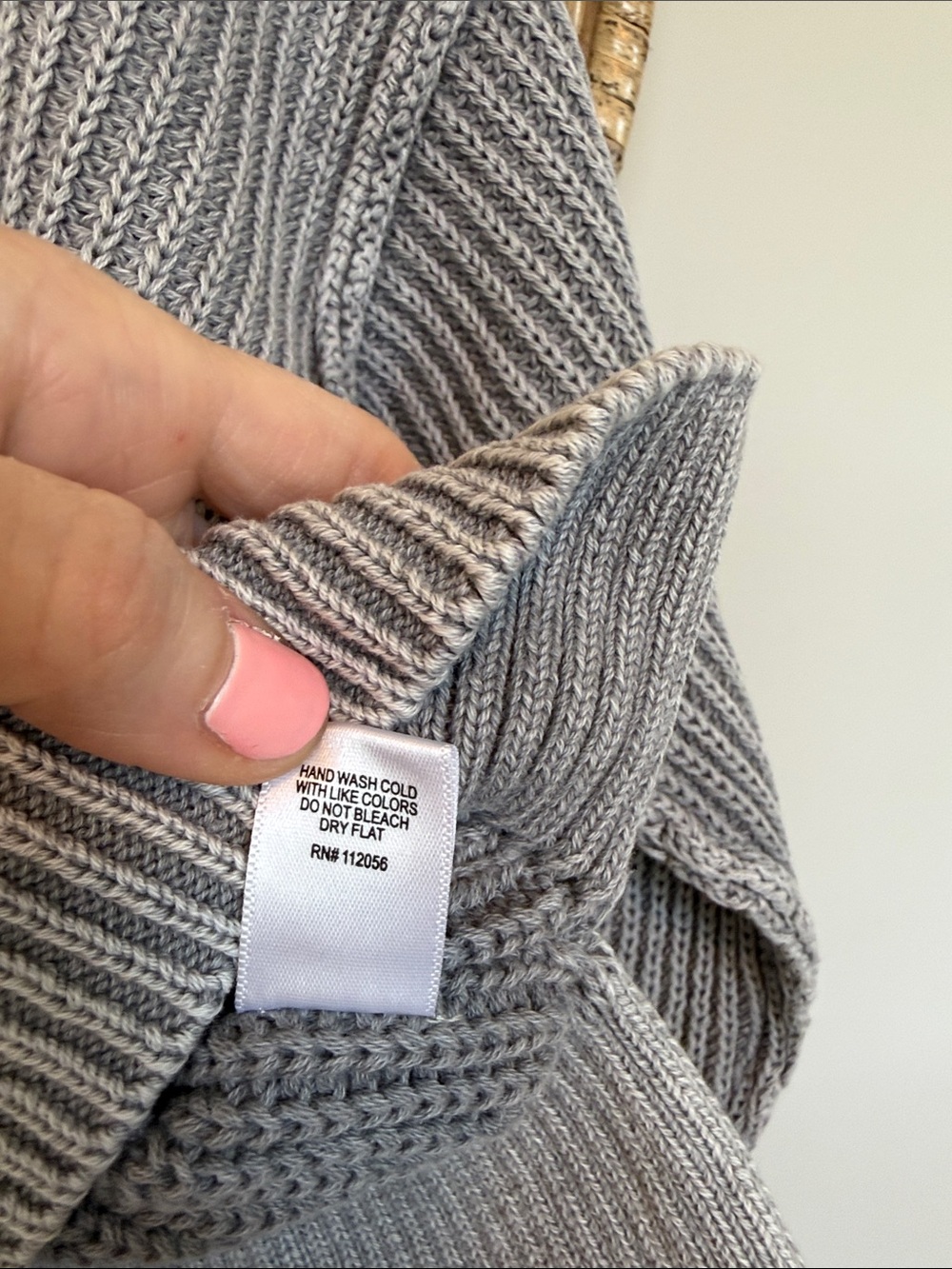 Zenana Outfitters Ribbed Crewneck Sweater - Light Gray - Picture 7 of 12